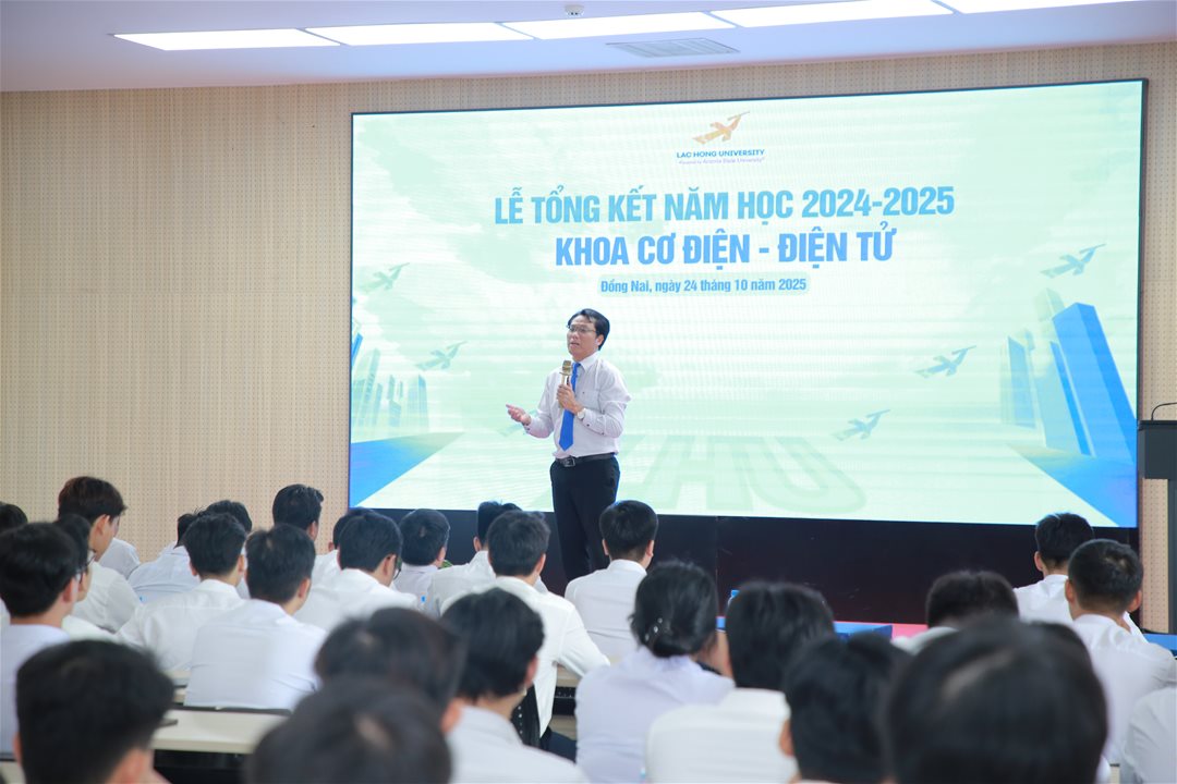 Lễ Vinh danh và Khen thưởng sinh viên Khoa Cơ điện – Điện tử năm học 2024–2025