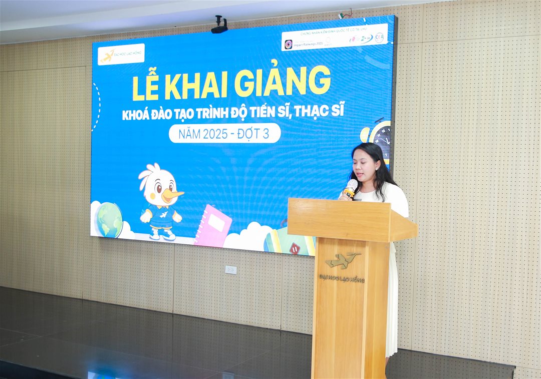 Khởi đầu hành trình tri thức mới của tân học viên tại trường Đại học Lạc Hồng